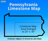 Limestone Stream Map of Pennsylvania