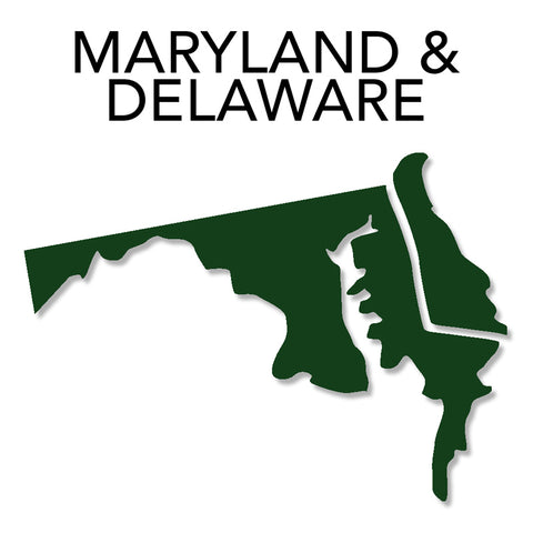 Image of Maryland & Delaware Map